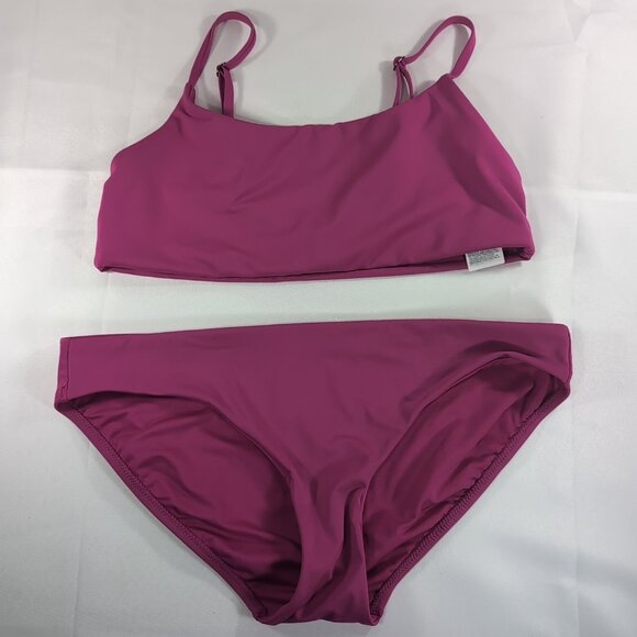 Athleta Bikini Bathing Suit Swim Set Swimsuit Pink M Medium Electric Fuschia - Picture 1 of 13